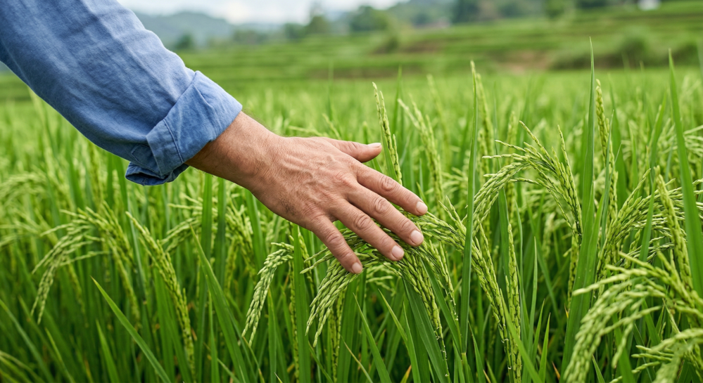 Rice paddy field